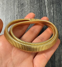 Vintage 14K Gold Tubogas Collar (A)