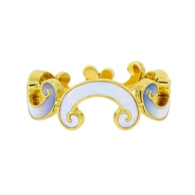 Vintage Angela Cummings 18K Gold and Mother of Pearl Bracelet