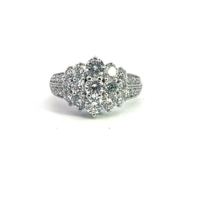 10k Diamond Cluster Ring