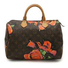 LOUIS VUITTON Monogram Rose Speedy 30 Handbag in Stephen Sprouse Collaboration M48610