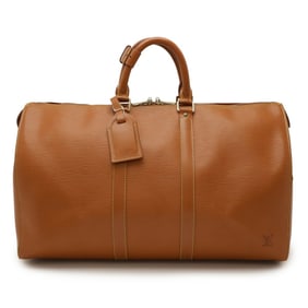 LOUIS VUITTON Epi Keepall 45 Boston Bag/Travel Bag in Zipangu Gold and Light Brown, M42978