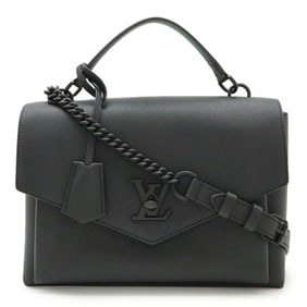 LOUIS VUITTON My Lock Me Handbag, Chain Shoulder Bag, Leather, Noir, Black, M55816