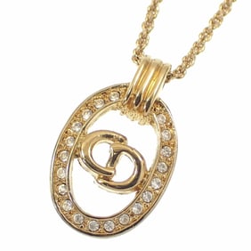 Christian Dior Women's GP Gold-Colored Rhinestone Necklace A6051272