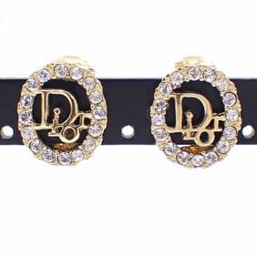 Christian Dior Women's GP Gold-Colored Rhinestone Earrings A6051267