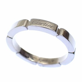 Cartier Maillon Panthère Ring for Women, 18K White Gold, Size 10.5, #51, 4.4g