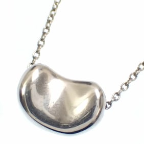 Tiffany Bean Necklace Pendant for Women, SV925, 2.9g, Silver, Bean, Elsa Peretti, A6051180