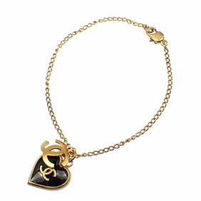Chanel Coco Mark Bracelet for Women, GP Heart Motif, 02P, A6051131