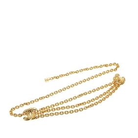 CHANEL Matelasse Coco Mark 3-Strand Chain Belt, Gold Plated, Women's