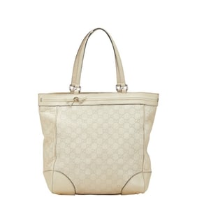 Gucci Guccissima Tote Bag Handbag 257062 White Ivory Leather Women's GUCCI