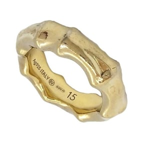 Bottega Veneta Bamboo Ring, Size 15, SV925, 10.9g