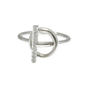 Hermes Échappée Diamond Ring White Gold (18K) Fashion Diamond Band Ring Silver