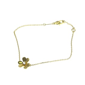 Van Cleef & Arpels Frivole Mini Bracelet Yellow Gold (18K) Diamond Charm Bracelet Gold