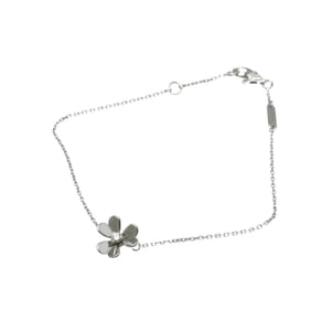 Van Cleef & Arpels Frivole Mini Bracelet White Gold (18K) Diamond Charm Bracelet Silver