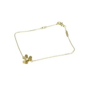 Van Cleef & Arpels Frivole Mini Bracelet Yellow Gold (18K) Diamond Charm Bracelet Gold