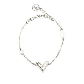Louis Vuitton Essential V Bracelet M63198 Silver Metal Women's LOUIS VUITTON