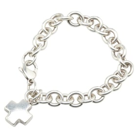Tiffany Roman Cross Chain Bracelet in 925 Sterling Silver for Women. TIFFANY & Co.