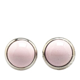 Hermes Hermès Eclipse Earrings in Silver and Light Pink Metal for Women