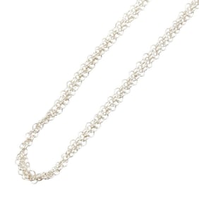 Tiffany mesh necklace in 925 silver for women. TIFFANY & Co.