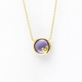 Tiffany Olive Leaf Amethyst Necklace Yellow Gold (18K) Amethyst Men,Women Fashion Pendant Necklace
