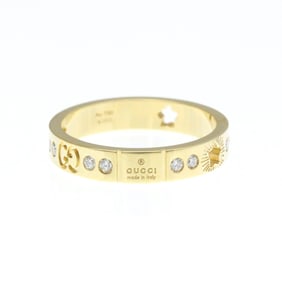 Gucci Icon Star Ring Diamond Yellow Gold (18K) Fashion Diamond Band Ring Gold