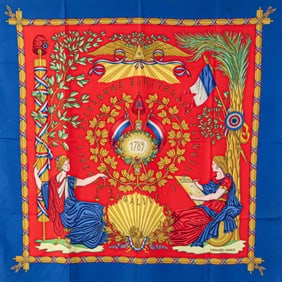 Hermès Carré 90 1789 LIBERTE EGALITE FRATERNITE REPUBLIQUE FRANCAISE Scarf Commemorating the