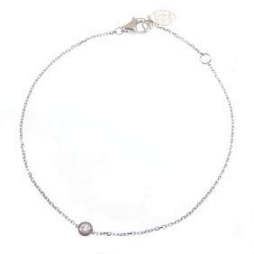 Cartier D'Amour Bracelet, XS, Women's, Diamond, 1.4g, 18K White Gold, 750 Diamants, B6045517