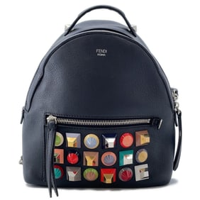 Fendi By the Way Mini Leather Backpack 8BZ038 FENDI Bag Black