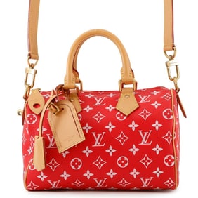 Louis Vuitton Monogram Speedy P9 Bandouliere 25 Calf Leather Handbag M24425 2-Way