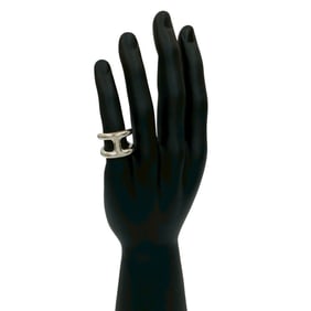 HERMES Osmos GM Silver 925 Ring, Size 14, Men's Jewelry, Silver, 30324