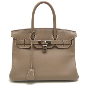 HERMES Birkin 30 Handbag Togo Etoupe Women's 253201