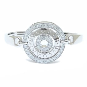 BVLGARI Astrale Cerchi Bangle with Diamonds in 18K White Gold for Women, 294333