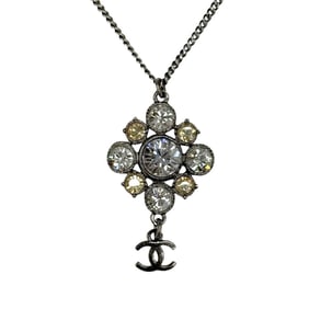 CHANEL Coco Mark Rhinestone Necklace, 11V, Women's