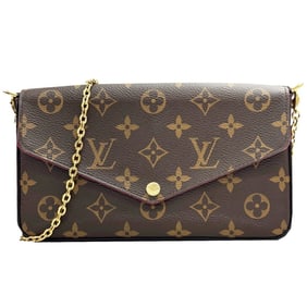 LOUIS VUITTON Pochette Felicie M61276 Shoulder Bag/Clutch Bag for Women, Monogram Canvas and