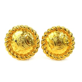Celine earrings, metal, gold, women's, h31549a