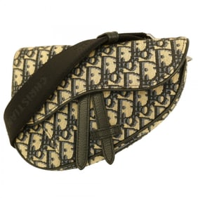 Christian Dior Saddle Canvas Shoulder Bag, Black, Men's