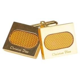 Christian Dior Dior cufflinks, gold plated, for men.