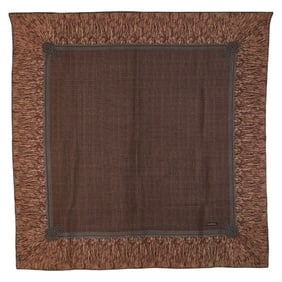Chanel Scarf Muffler Brown Multicolor Silk Women's CHANEL