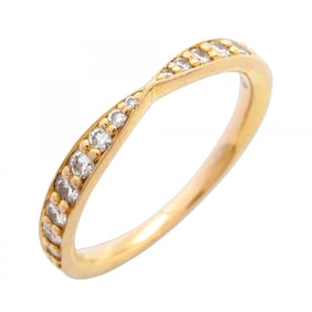 Tiffany Harmony Ring, 18K Pink Gold with Diamonds, Size 5, Women's