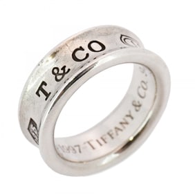 Tiffany 1837 Narrow Ring, Silver 925, Size 8.5, Women's