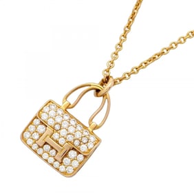 Hermes Hermès Constance Ashlet Necklace in 18KPG pink gold with diamonds for women