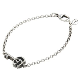 Gucci Double G Key Charm Bracelet 632207 J8400 0701 Silver SV925 Women's GUCCI