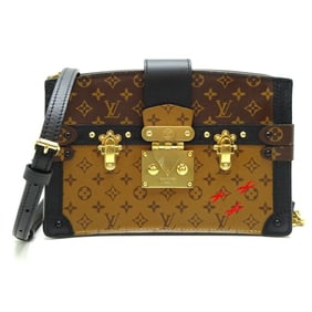 Louis Vuitton Trunk Clutch Women's Shoulder Bag M43596 Monogram Reverse Brown