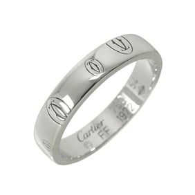 Cartier Happy Birthday SM #54 Ring in 18K White Gold (750) with Logo