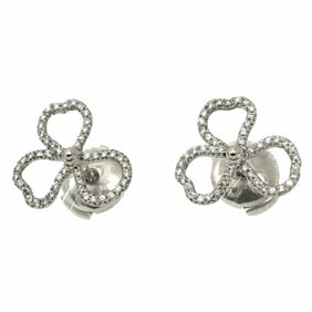 Tiffany & Co. Paper Flower Diamond Earrings in Platinum