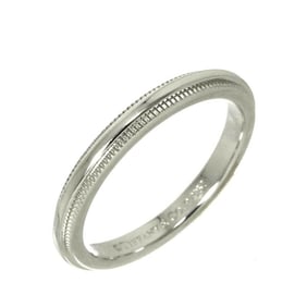 Tiffany & Co. Milgrain Band, Size 7.5, 2mm Wide, Platinum, Together Ring