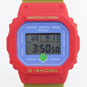 CASIO G-SHOCK Super Mario Bros. Collaboration Quartz Watch DW-5600SMB-4JR
