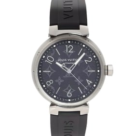 Louis Vuitton Tambour Otomatic GM Monogram Eclipse QA140 Men's Automatic Watch