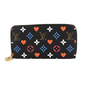 Louis Vuitton Game On Monogram Zippy Wallet, Round, Long Noir, M80323, RFID Wallet