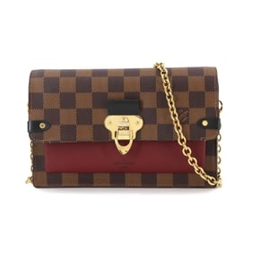 Louis Vuitton Damier Portefeuille Vavin Chain Wallet, Bordeaux Noir, M60222