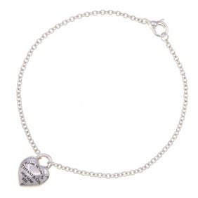 Tiffany & Co. Return to Heart Lock Bracelet in Sterling Silver (925) for Women.